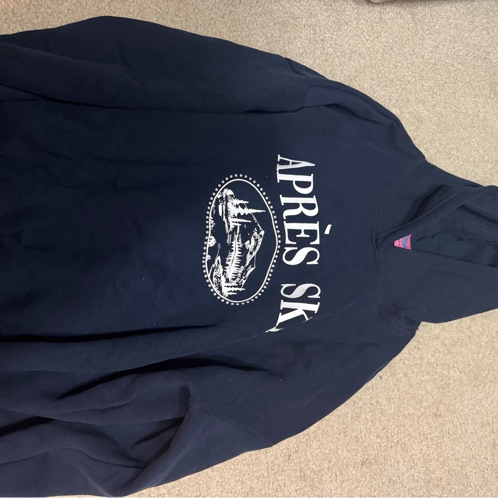 Edikted Navy Après Ski Hoodie